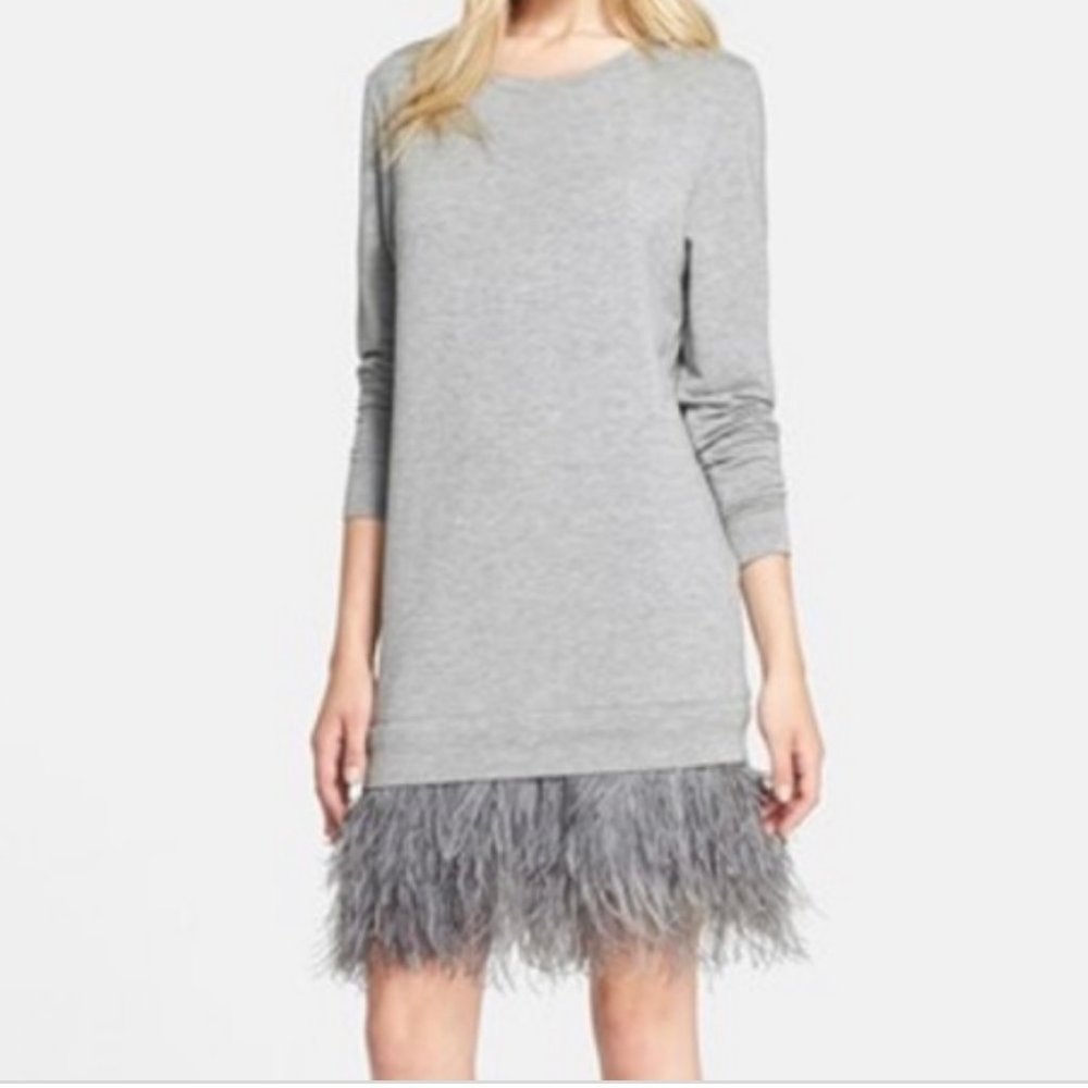 Haute Hippie Feather Dress